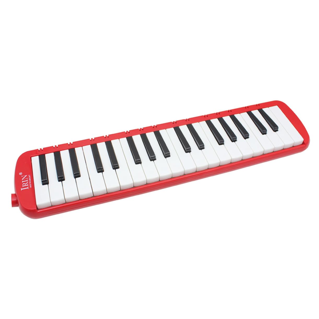 Garneck Melodica 37 Tasti Rosso Abs con Custodia Morbidaper Musica Portatile senza Batterie per Principianti e Appassionati di Strumento Musicale