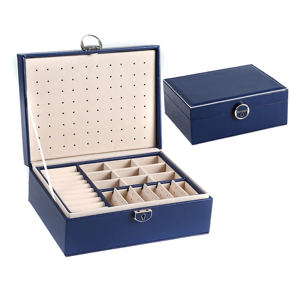 Schmuckschatulle, Schmuckschatulle, kleine Reise-Schmuck-Organizer-Box, PU-Leder, Schmuckaufbewahrung für Ringe, Schmuckschatullen, Geschenk für Frauen und Mädchen, Schmuck-Organizer interesting