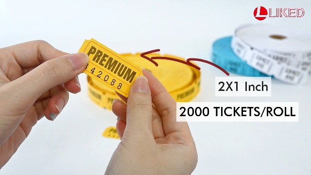 Lose 1-100 GLEAVI Pack Of 2000 Golden Raffle Tickets With Numbering ...