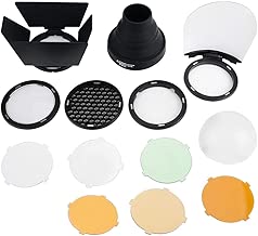Mugast AK-R1 Filter Accessories Kit Snoot 6 Colors Filter Honeycomb Reflector Diffuser for Godox AD200 and H200R Mugast AK-R1 Filter Accessories Kit Snoot 6 Colors Filter Honeycomb Reflector Diffuser for Godox AD200 and H200R