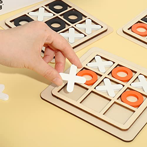 Juego de Mesa de Madera Tic Tac Toe Clásico miniatura 2