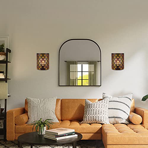 Newimage 30563-S2 Set Of 2 Battery Powered Lamp 8''H Wall Sconce Lighting Metal Rustic Wall Mount Lamp thumb #4