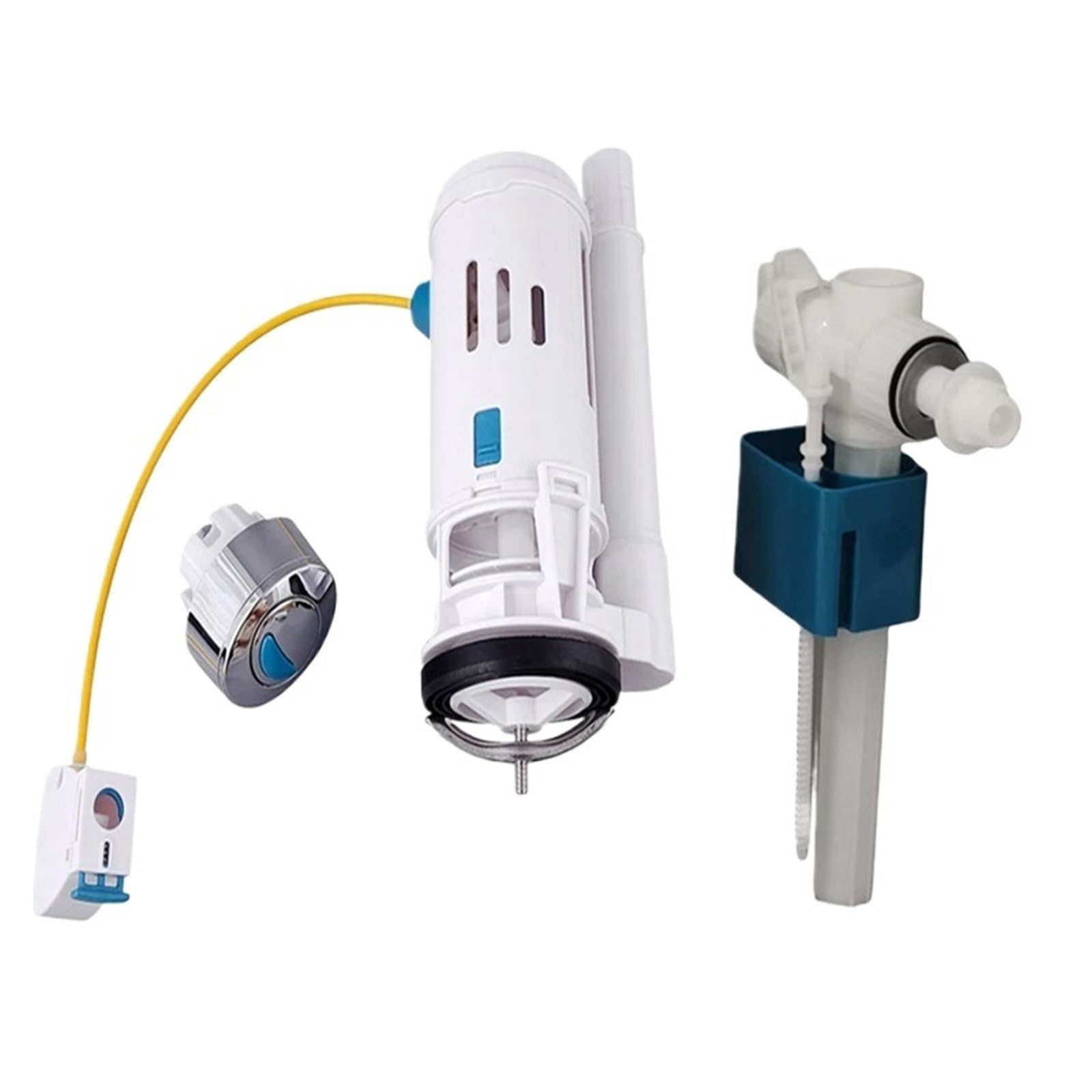 Padgcnor One Color Toilet Flush Valve Toilet Tank Flush Valve Adjustable Flushing System Wc Cistern Downloader Discharge(Side-In-Setb)