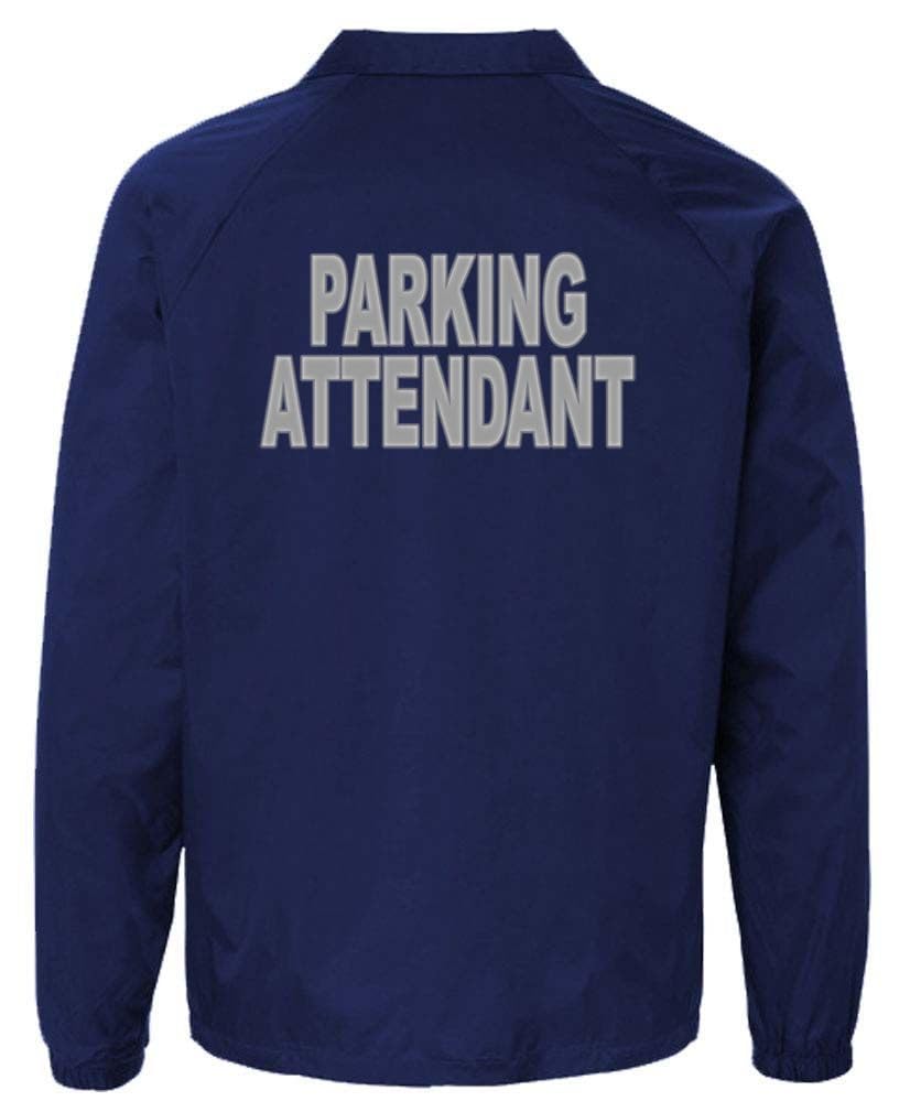 Cold Harbor Service and First Responders Parking Attendant Coaches Jackets Event Staff Men’s and Women’s Windbreaker (US, Alpha, 3X-Large, Regular, Regular, Navy with High Visibility Logos)