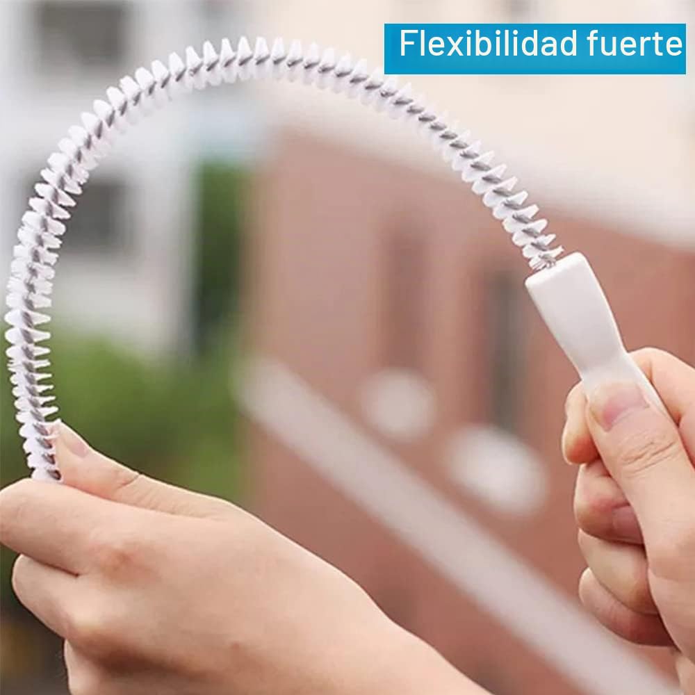 Cepillo de Limpieza para desagüe, tamaño para Introducir en el Orificio de Drenaje; 45 cm y Flexible, de Ungfu Mall