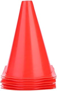 6Pcs 18cm Cone De Treinamento De Futebol Cones De Marcador De Futebol Equipamento De Treinamento Esportivo Acessórios De Futebol De Plástico Para Treinamento E Exercícios De Futebol