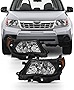 AKKON - For 2009-13 Subaru Forester Halogen Model Only Halogen Headlights Black Housing Clear Lens Full Set