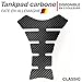 Motoking Tankpad Carbone Classic - réservoir de la Moto et de la Protection de la Peinture, Universel - Disponible en 3 Couleurs - Noir