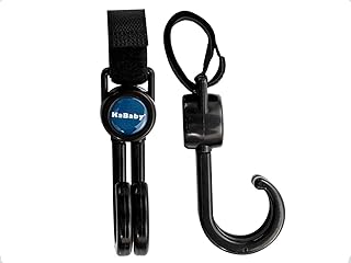 Kit 2 Ganchos Multiuso Simples KaBaby, Kababy, Preto