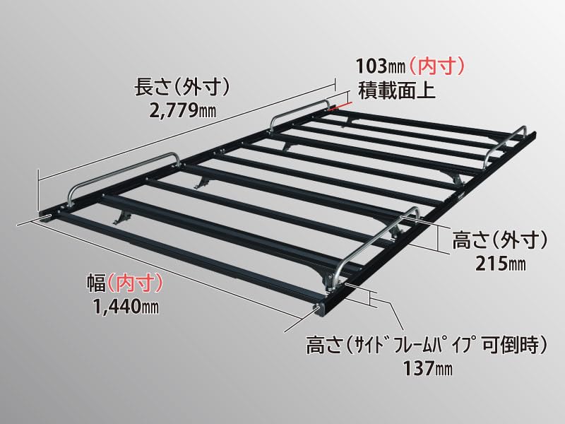 Amazon | ROCKY(ロッキープラス) アルミ製 ブラックルーフキャリア SA