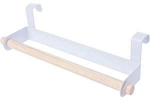 Kitchen Roll Paper Storage Rack Towel Holder Tissue Hanger Under Cabinet Door...