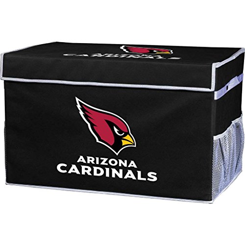 NFL Arizona Cardinals NFL Team Licensed Collapsible Storage Footlocker Bin Smallnfl Team Licensed Collapsible Storage Footlocker Bin Black, Small - image 1