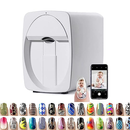 Image of Portable Professional 3D Nail Printer - Mini Mobile Nail Art Machine for Kids, Nail Studios, Manicurists & Nail Enthusiasts - Compact & Multifunctional, White