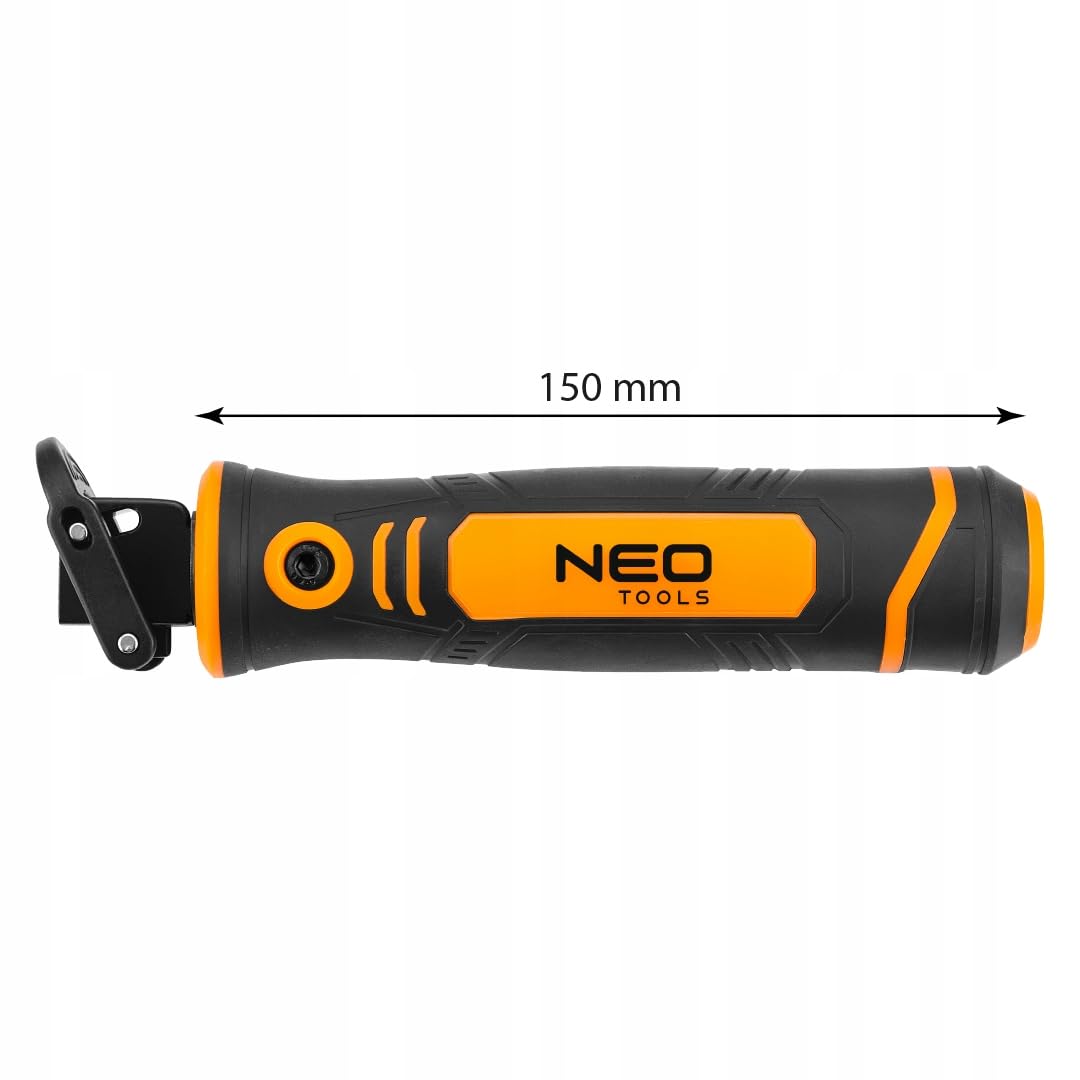 NEO TOOLS Mango de sierra con 4 hojas de sierra sable - Hoja de sierra sable para madera, metal en madera, metal - Conector con dos enchufes para una instalación rápida - Hojas de sierra sable