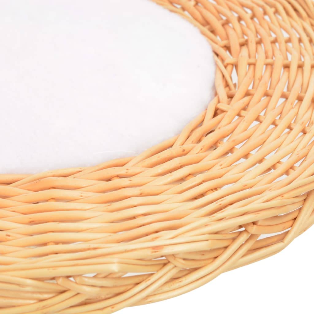 Kratzbaum für Katzen, handgefertigt, mit Sisal-Kratzbrett, natürliches Weidenholz, 3 Körbe für Nickerchen und abnehmbare Kissen, kompaktes Design zum Kratzen, Klettern und Sitzen
