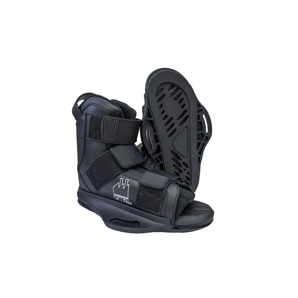 CTRL Imperial V2 Open-Toe Wakeboard Bindings, Black, 9-12
