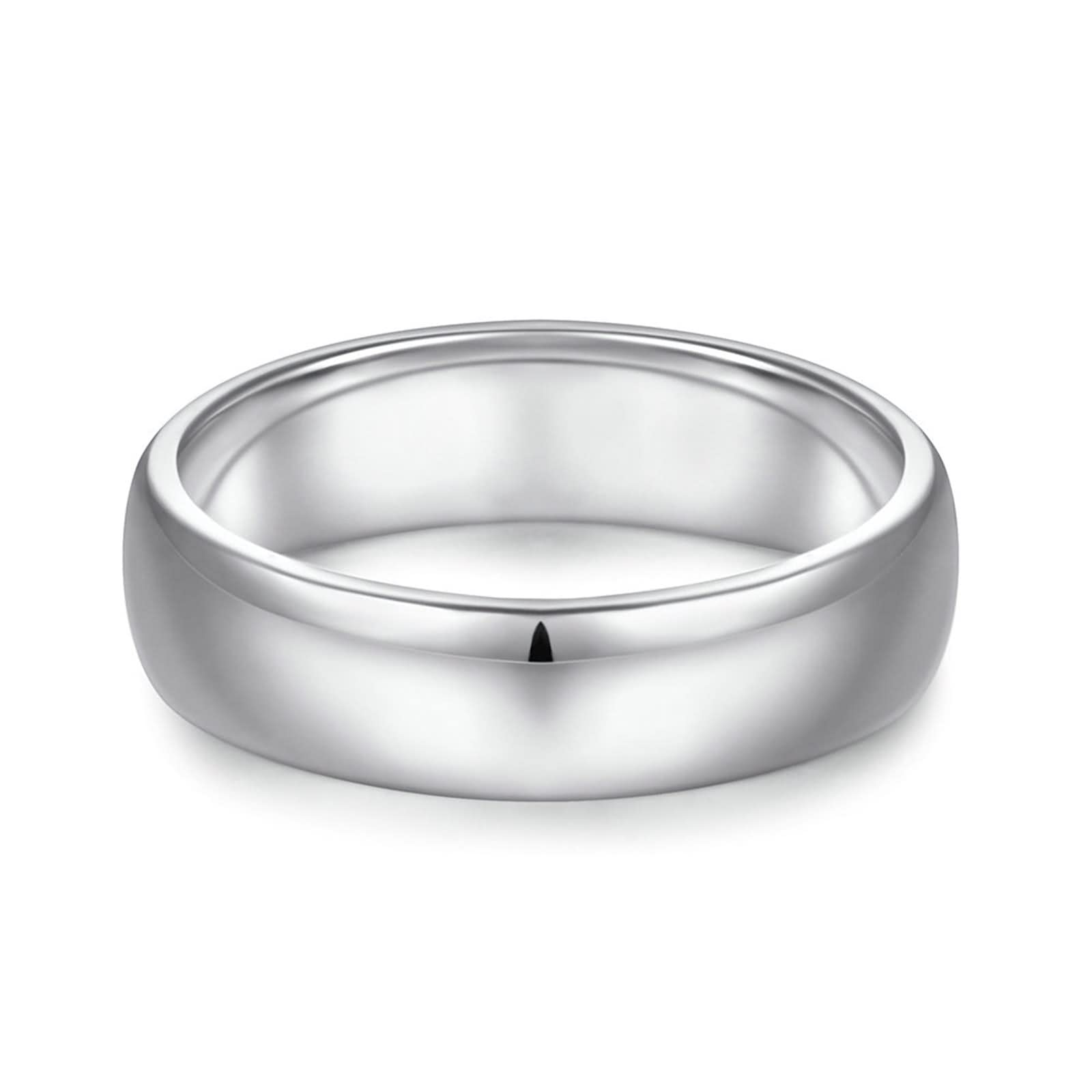 Eheringe Damen, Silberschmuck-Set für Damen, klassisches poliertes Sterlingsilber zum Valentinstag