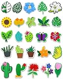 BOWNDY Plants Decoration Charms,Cute Charm Gift for Toddler Girls Kids Teens Women Adults,Potted Leaf Flower Charms for Clog Sandals Shoe Decoration