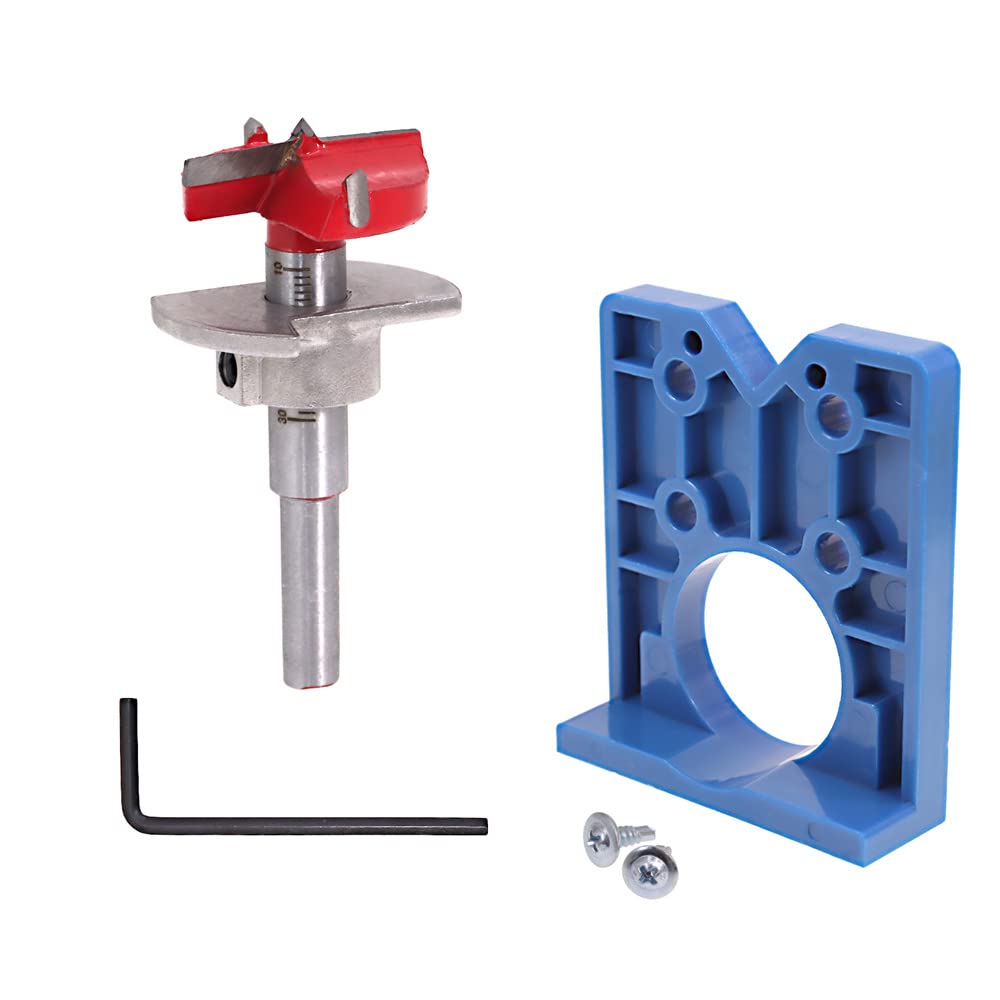 Hinge Jig 35mm Hinge Hole Drill Guide Sets,Included 35mm Hinge Hole