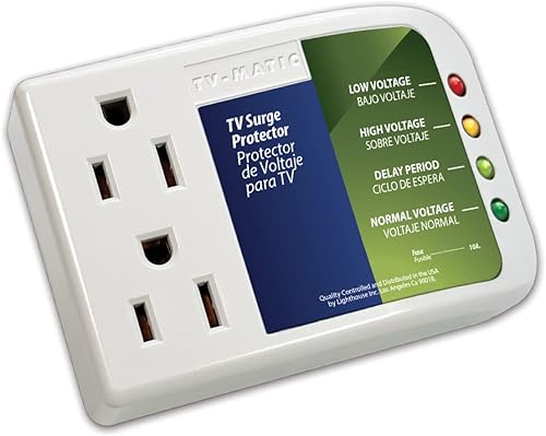Protector de sobretensiones electrónico para TV, DVD y consolas de juegos