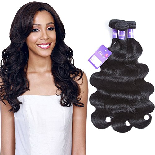 Unprocessed Human Hair Brazilian Bundles 12" 14" 16" Body Wave 100% Virgin Human Hair Weave Grade 7A Real Hair Bundles Jet Black Virgin Hair Faddishair