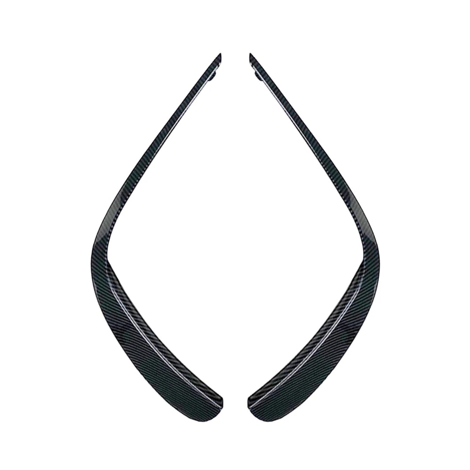 2x Car Front Bumper Spoiler Trim,Fit For Mercedes, E Class W213 E260 E300 E53 2021 Lip Splitter Decoration زخارف فاصل المصد الأمامي للسيارة(Carbon Fiber)