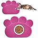 Tianher Katzenstreu Matte,PVC Katzenstreu-Matte Katzenklo Matte Haustier Fütternapfmatte Katzenstreu Pfotenmatte Wasserdicht rutschfest Futter Pfote Geformte für Katzen und Hunde (45 * 60cm,Rot)