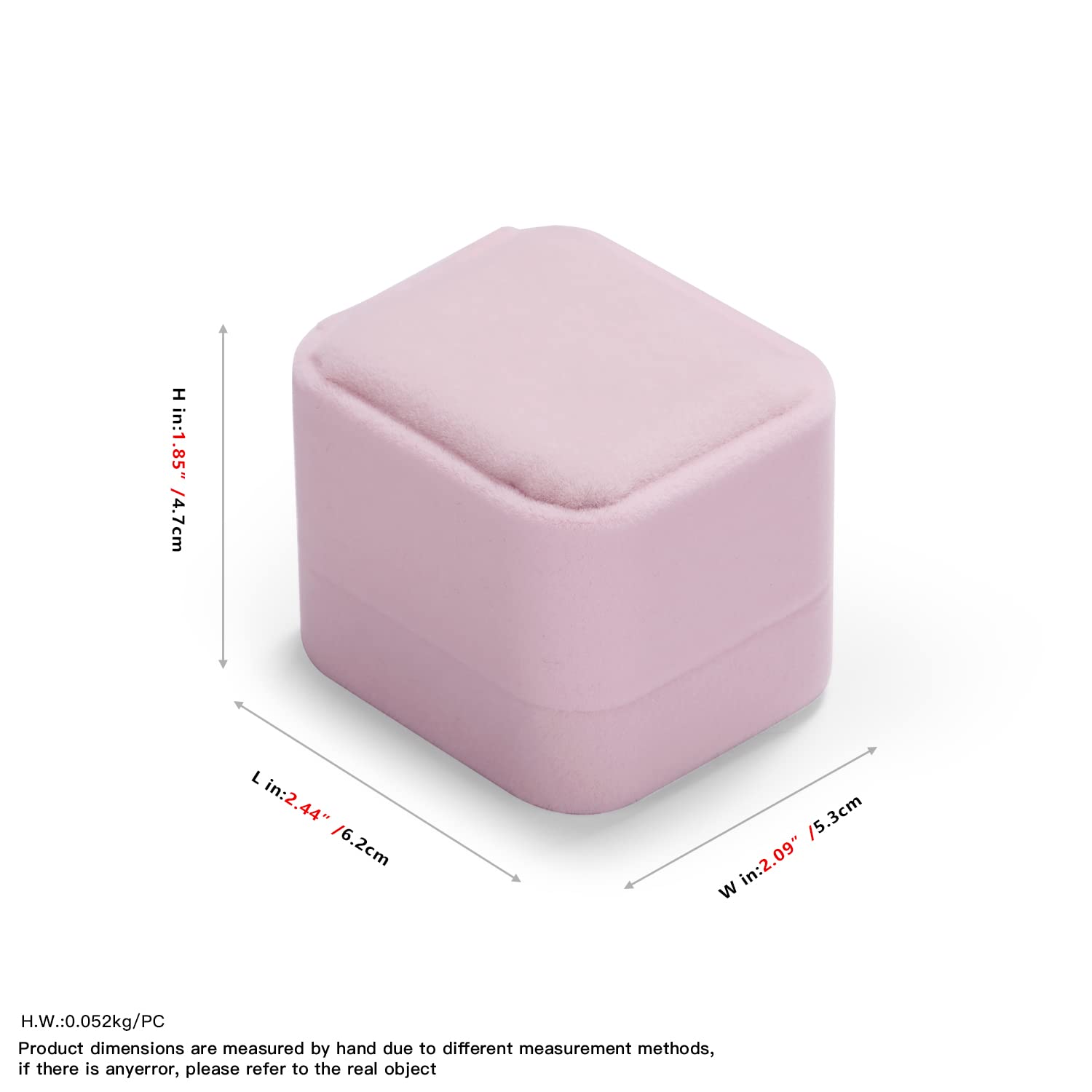 ZHANMAI 12 stuks fluwelen ring oorbel doos cadeau sieraden case geschenkdozen voor bruiloft, verloving, verjaardag en verjaardag 2,12 x 1,77 x 2 inch