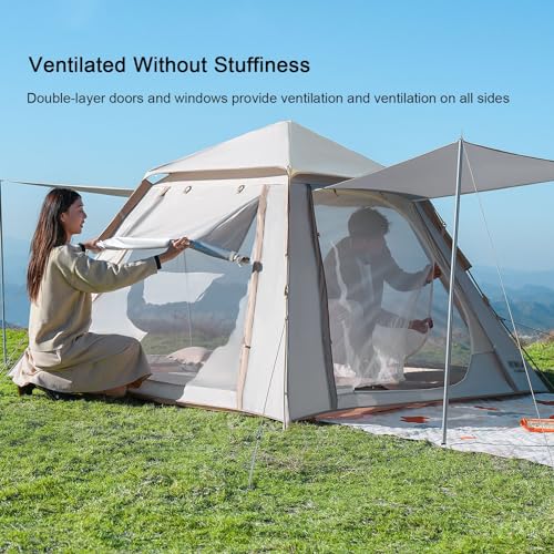 Carpa de camping portátil de apertura rápida para 1 persona miniatura 6