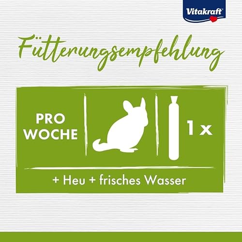Vitakraft Kräcker, Knabberstangen, Nagersnack, für Chinchillas, zur Zahnpflege, mit Kräutern, mit Hagebutte, ohne Zusatz von Zucker und Getreide (10x 112g)