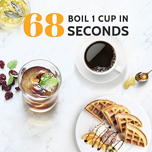 Pukomc Electric Kettle - 1.7L Hot Water Boiler - Glass Tea Kettle With Wide Opening And Led Indicator, Auto Shut-Off And Boil-Dry Protection - Series 9460 #TOP2