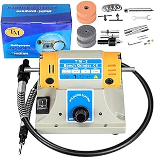 Jewelry Polisher, Bench Buffer Polisher for Jewelry Making, Woodcrafting, Dental, Manual DIY - 350W 10000 r/min Multi-Function Bench Grinder Polishing & Buffing Machine