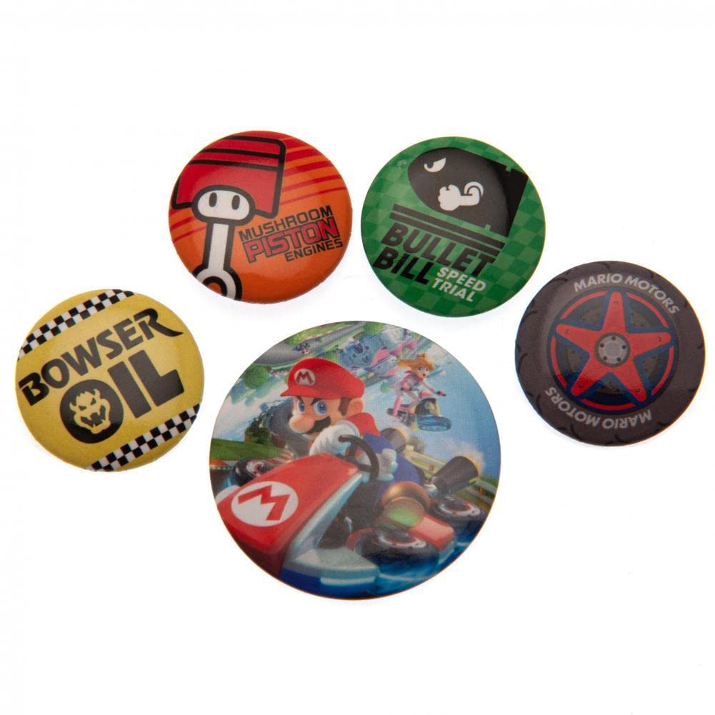 Pyramid International BP80487 Mario Kart 8 Badge, Multi-Colour, 10 x 12.5 x 1.3 cm