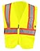 OccuNomix ECO-IM2TZ-Y2X High Visibility Value Mesh Two-Tone Zipper Safety Vest, Class 2, 100% ANSI Polyester Mesh, 2X-Large, Yellow