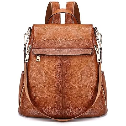 Kattee Women's Anti-Theft Backpack Purse Genuine Leather Shoulder Bag Fashion Ladies Satchel Bags Cover