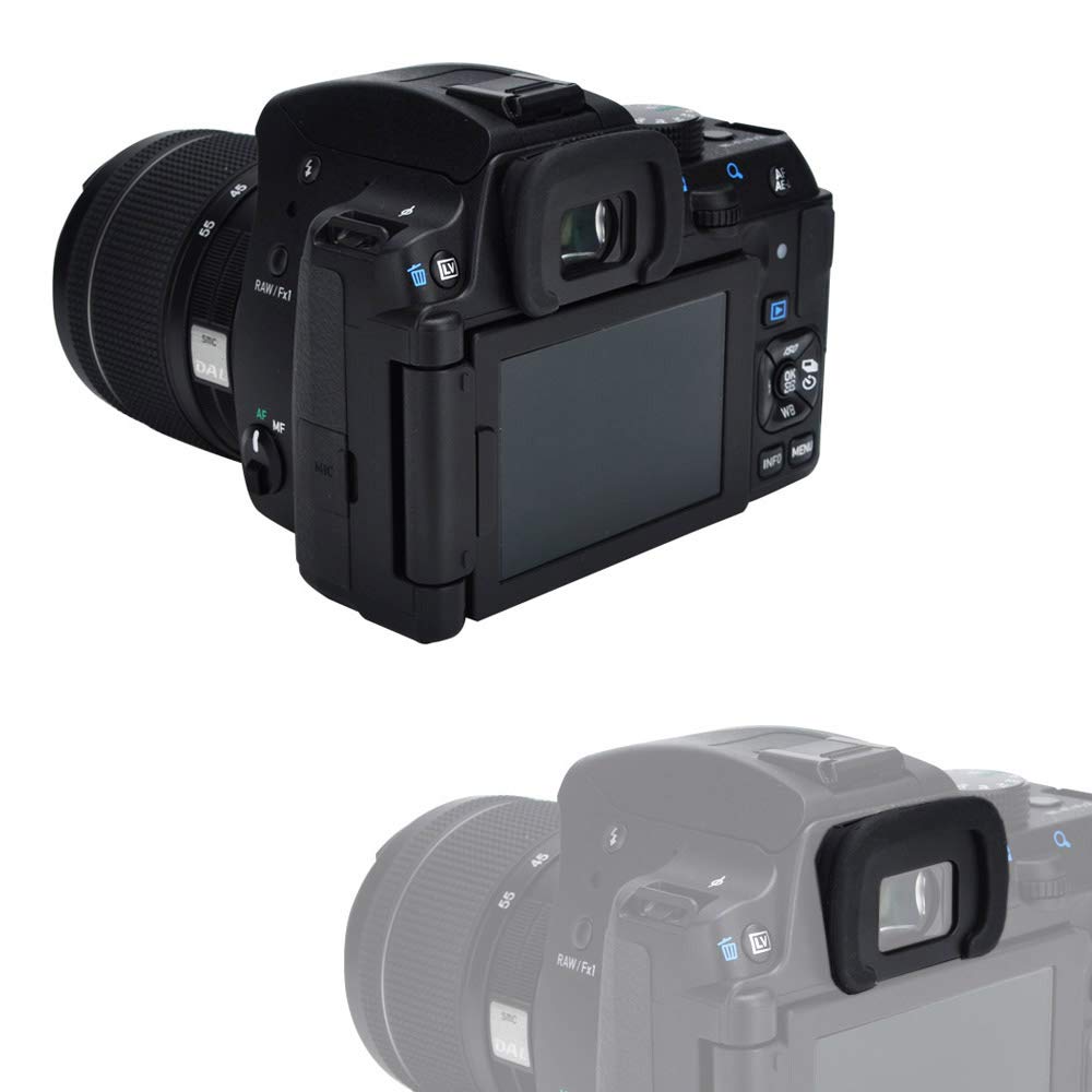 (2 sztuki) okular muszli ocznej JJC z miękkiego silikonu do Pentax KP, K5, K5II, K5IIs, K-7, K-S1, K-S2, K30, K50, K-70, K500 zastępuje kubek do oczu Pentax FR