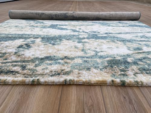 Image of 4 x 6 Feet Modern Carpet for Living Room | Non-Fade Soft Floor Rug for Hall & Bedroom | Easy Clean & Non-Slip Backing