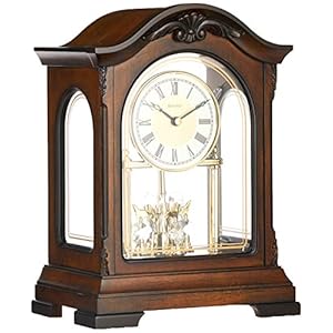 Bulova B1845 Durant Chiming Clock, Walnut