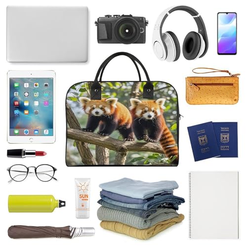 Maletín para portátil Red Pandas con correa ajustable miniatura 5