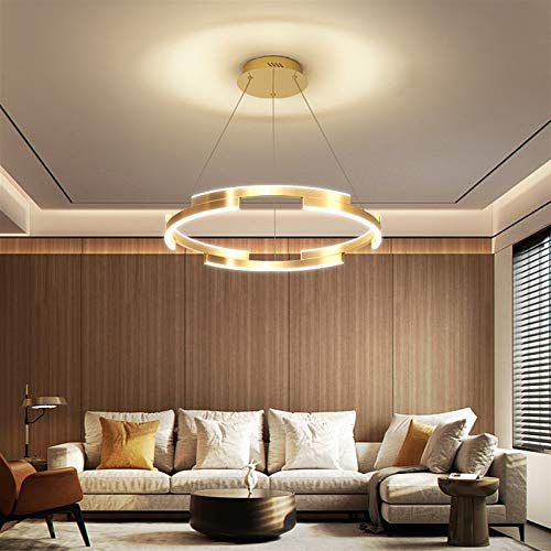 Chandelier en Cristal LED Dimmable avec Télécommande pour Salle à Manger