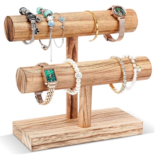 ブレスレットスタンド 腕時計スタンド 3段 アクセサリーホルダー T型 ウォッチスタンド 取り外し可能 ディスプレイ おしゃれ 組立て簡単