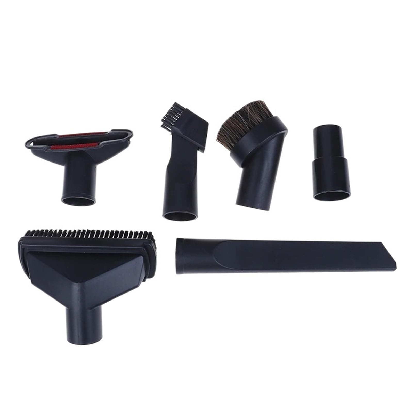 6Pcs Universal 32mm Staubsauger Zubehör Hartholz Boden Pinsel Kopf Pet Haar Entfernung Fugendüse Reinigung Kit