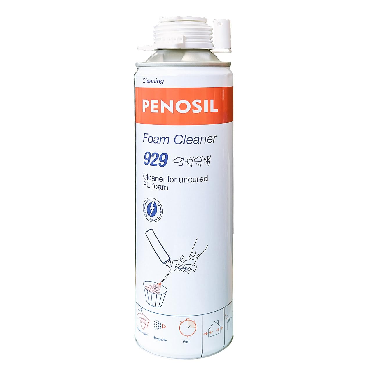 Penosil Premium Foam Cleaner 500ml - Hand Held, White, 1 ml (Pack of 1)