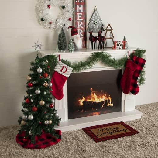 Miniatura 4 de Árbol de Navidad Artificial, Pino de Navidad con Patas de plástico Duro, Perfecto para decoración de Navidad en Interior.