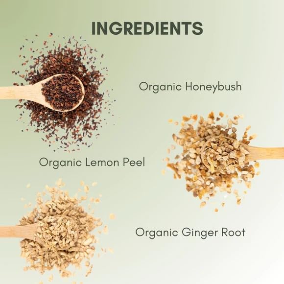 Miniatura 3 de Té orgánico de hojas sueltas de miel, limón y jengibre, bolsa de 2 onzas (aproximadamente 30 porciones)  Full Leaf Tea Co.