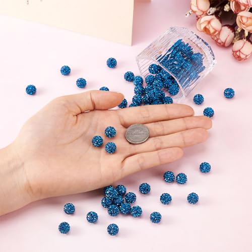 Perles en argile polymère et strass bleu Beadthoven pour création bijoux DIY