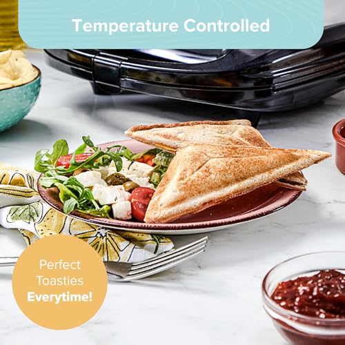 Quest 35990 4 Portion Non-Stick Toastie Maker/Easy to Clean/Student Essentials for University Kitchen - Image 4