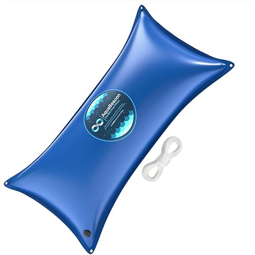 Pool Pillow 4' X 8' Ultra Thick & Super Durable Premium Above Ground Pool Winter .4mm Thick and Cold-Resistant. Rope Included