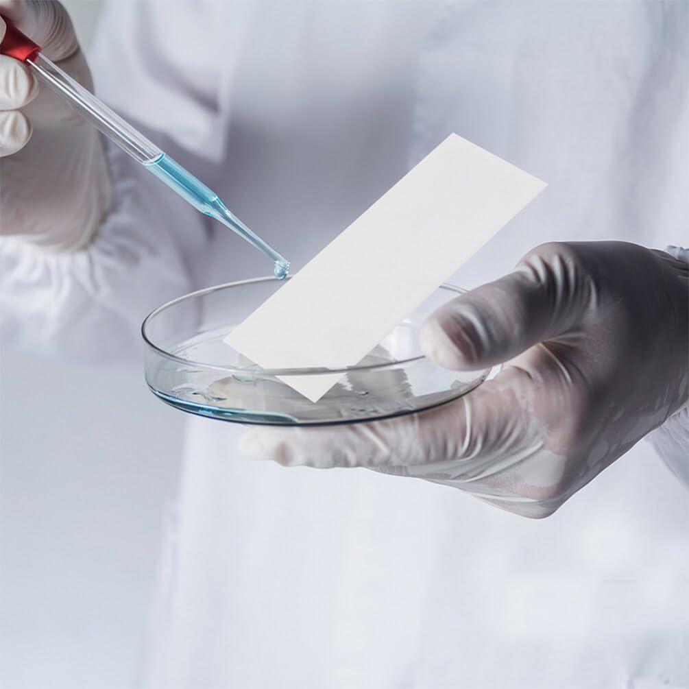 OUNONA 200 Stück Laborpapierstreifen Chromatographie-Papierstreifen Ptc-Testpapierstreifen Saugfähiges Filterpapier Pigmenttrennung Wissenschaftliches Experiment Papierstreifen
