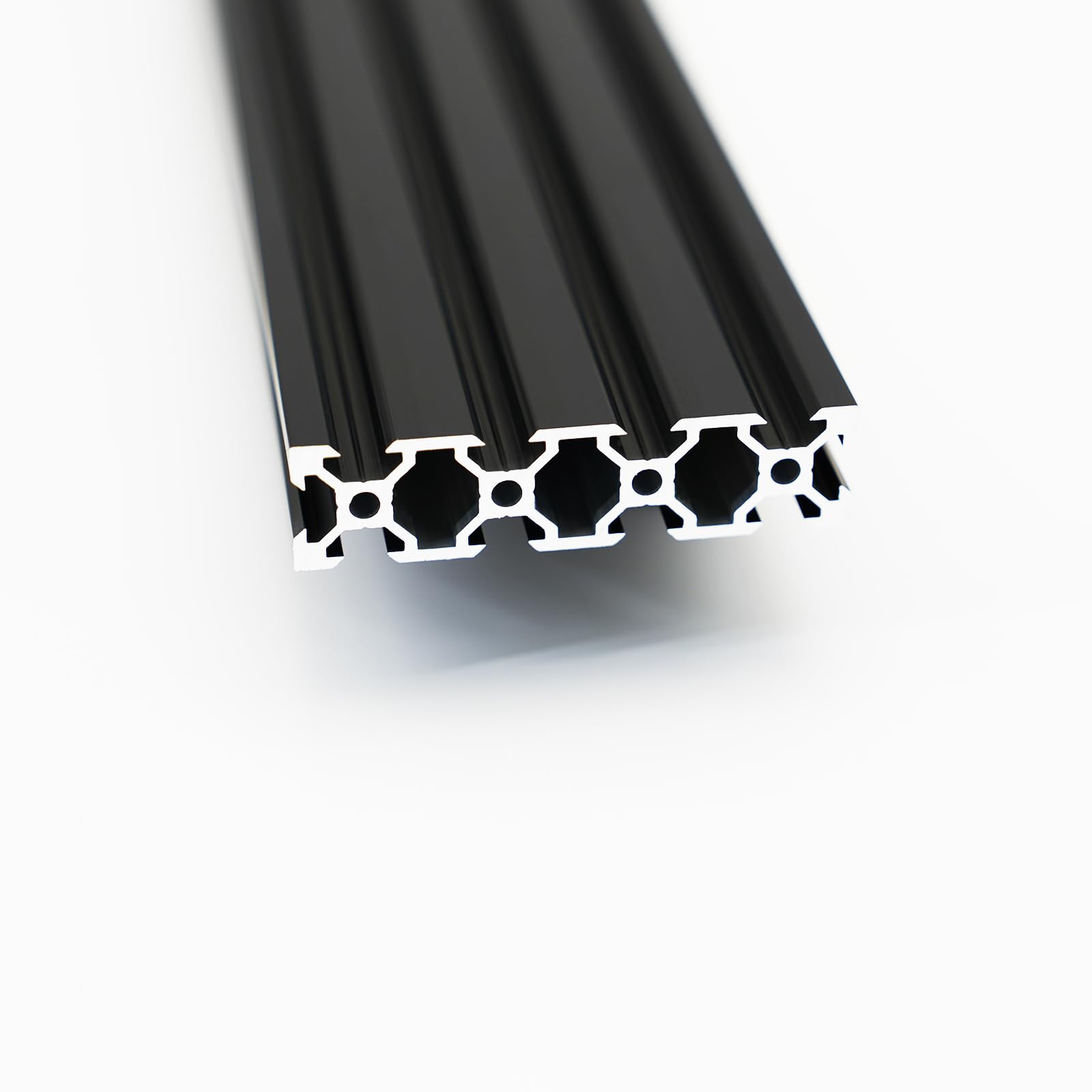 Iverntech Black 1Pc 400Mm V Type 2080 Aluminum Extrusion Profile For Diy 3D Printer And Cnc Machine
